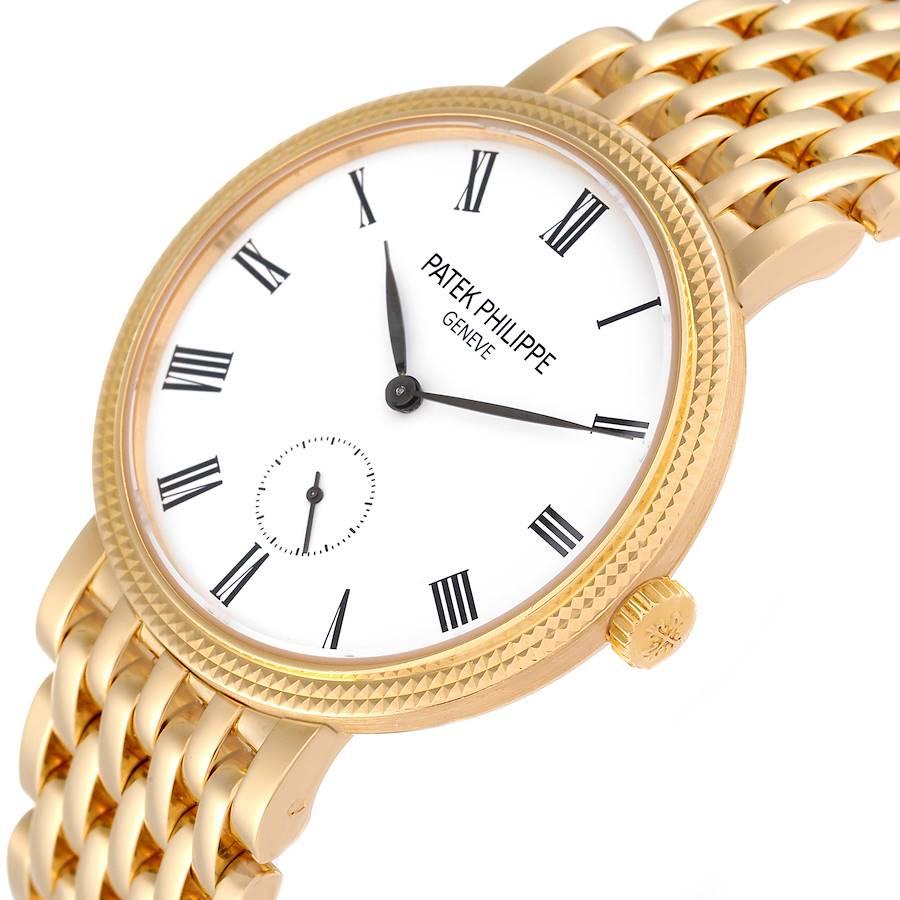Damenuhr 7119 von Patek Philippe Calatrava aus Gelbgold im Angebot 2