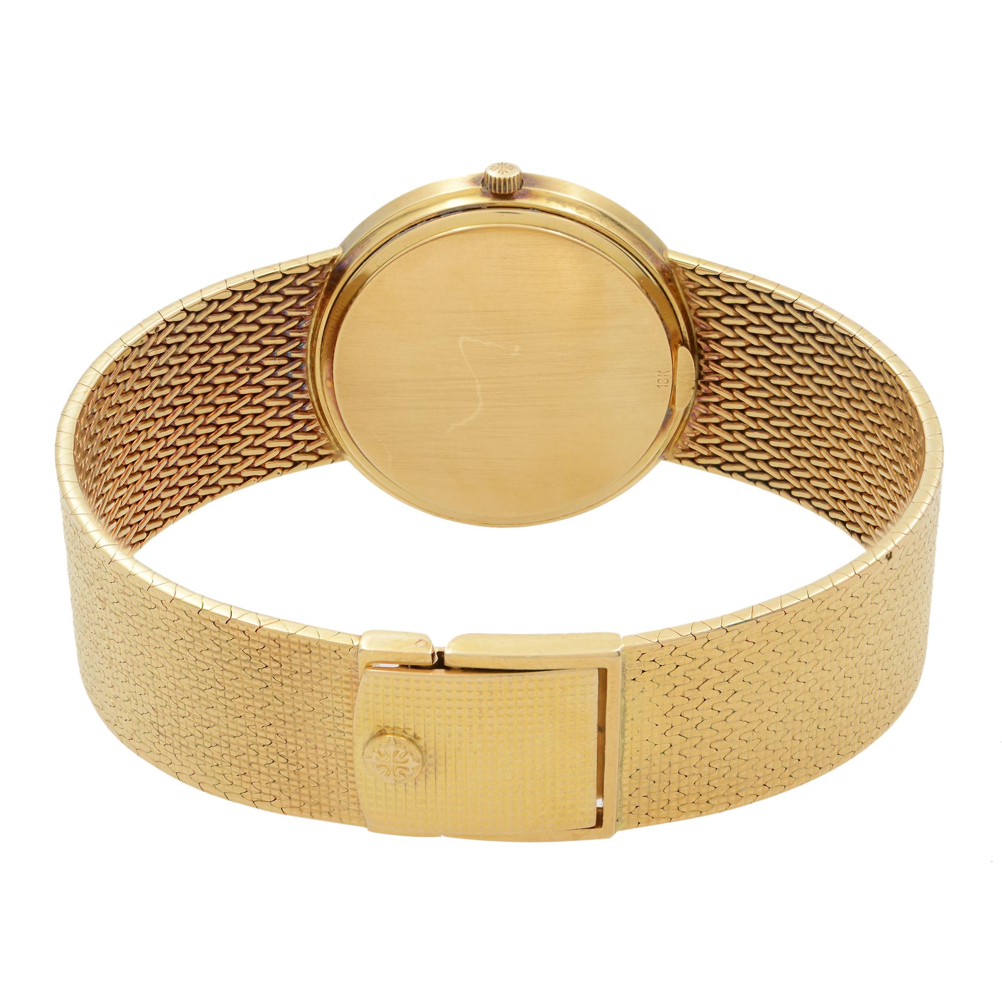 patek philippe calatrava 18k yellow gold