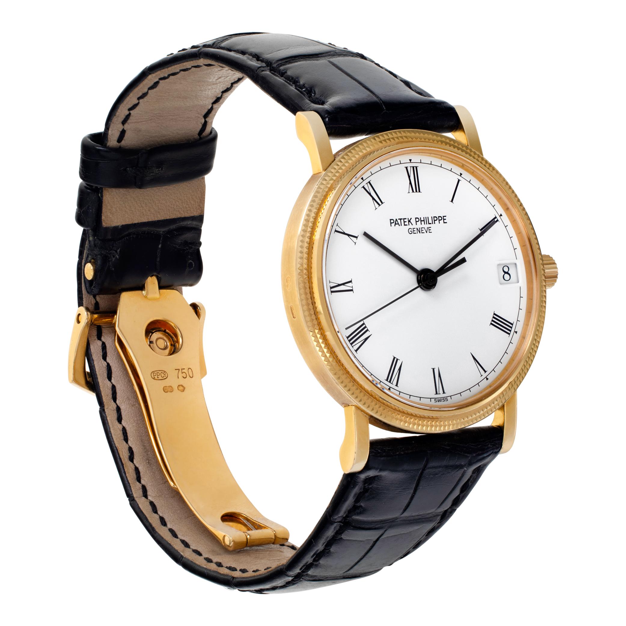 Patek Philippe Calatrava 33mm 3802/200 In Excellent Condition In Surfside, FL