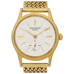 Patek Philippe Calatrava 3403 18 Karat Silver Dial Auto Watch