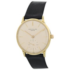 Patek Philippe Calatrava 3420 18 Karat Yellow Gold Men's Watch Archive Papers
