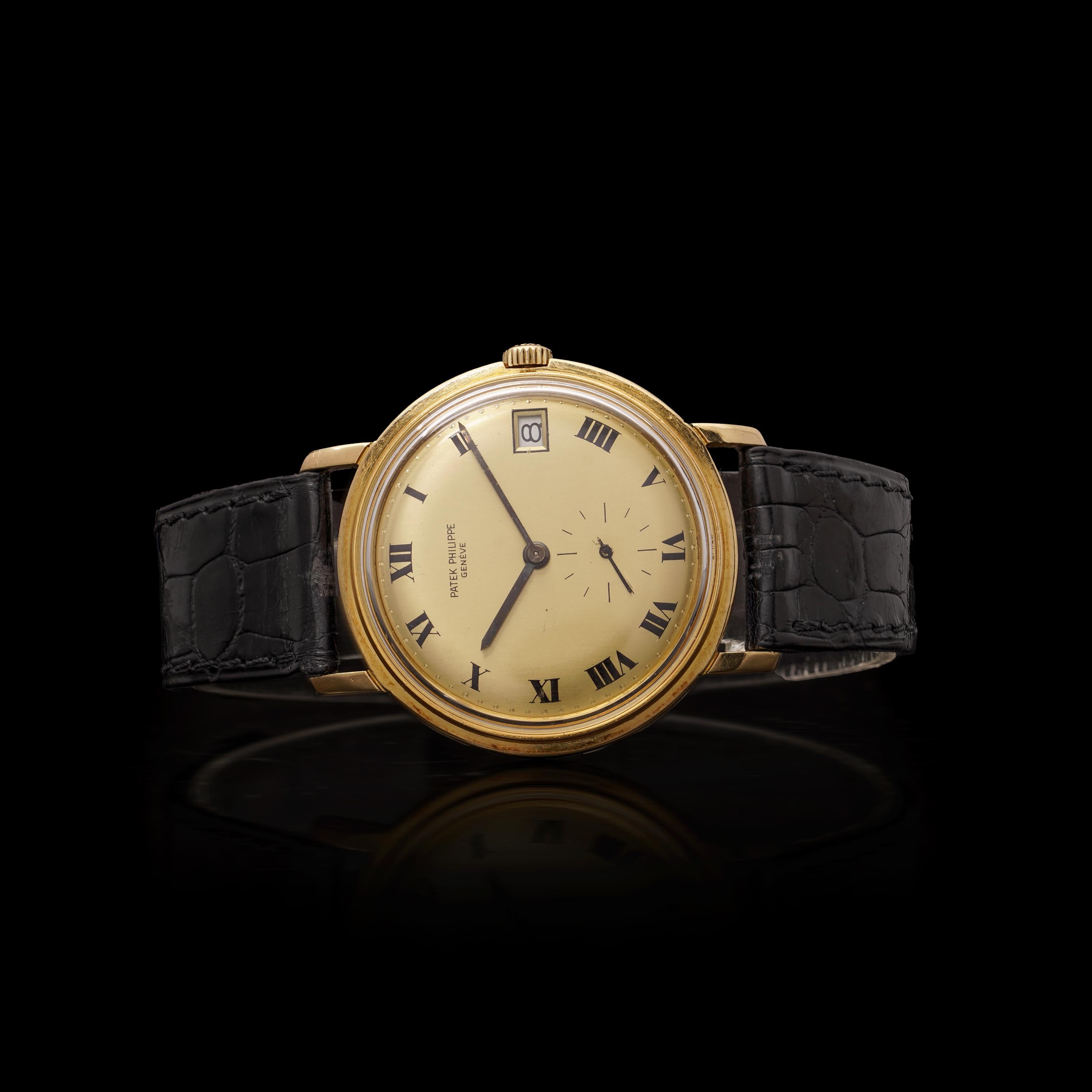 Patek Philippe - Calatrava - 3445 - 1971 - 18KT Gold Automatic, with papers. For Sale 2