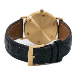 Patek Philippe Calatrava 3520 Manual Vintage 18 Karat Gold Leather White Dial