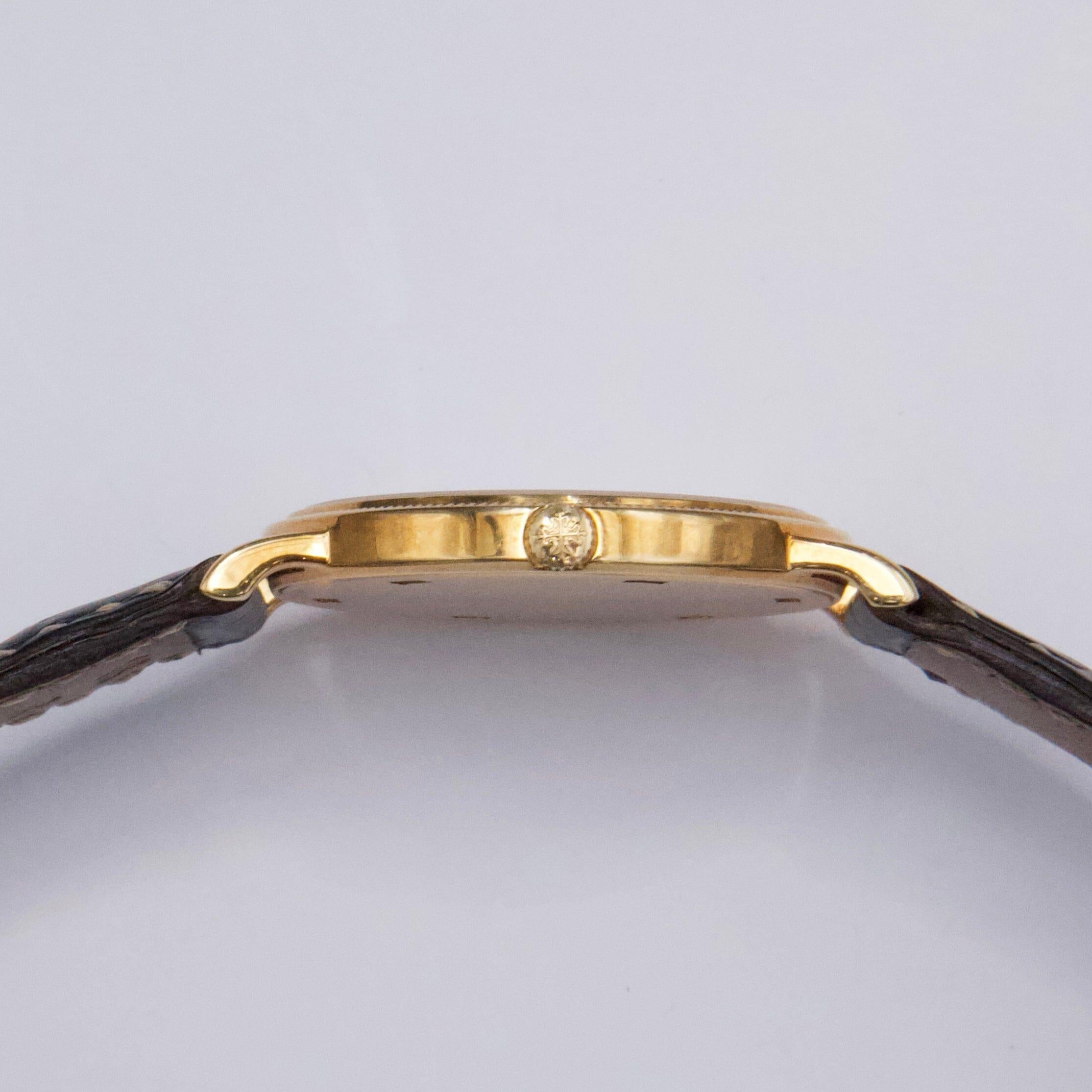 Patek Philippe Calatrava 3520DJ Montre homme cadran blanc avec papiers Pour hommes en vente