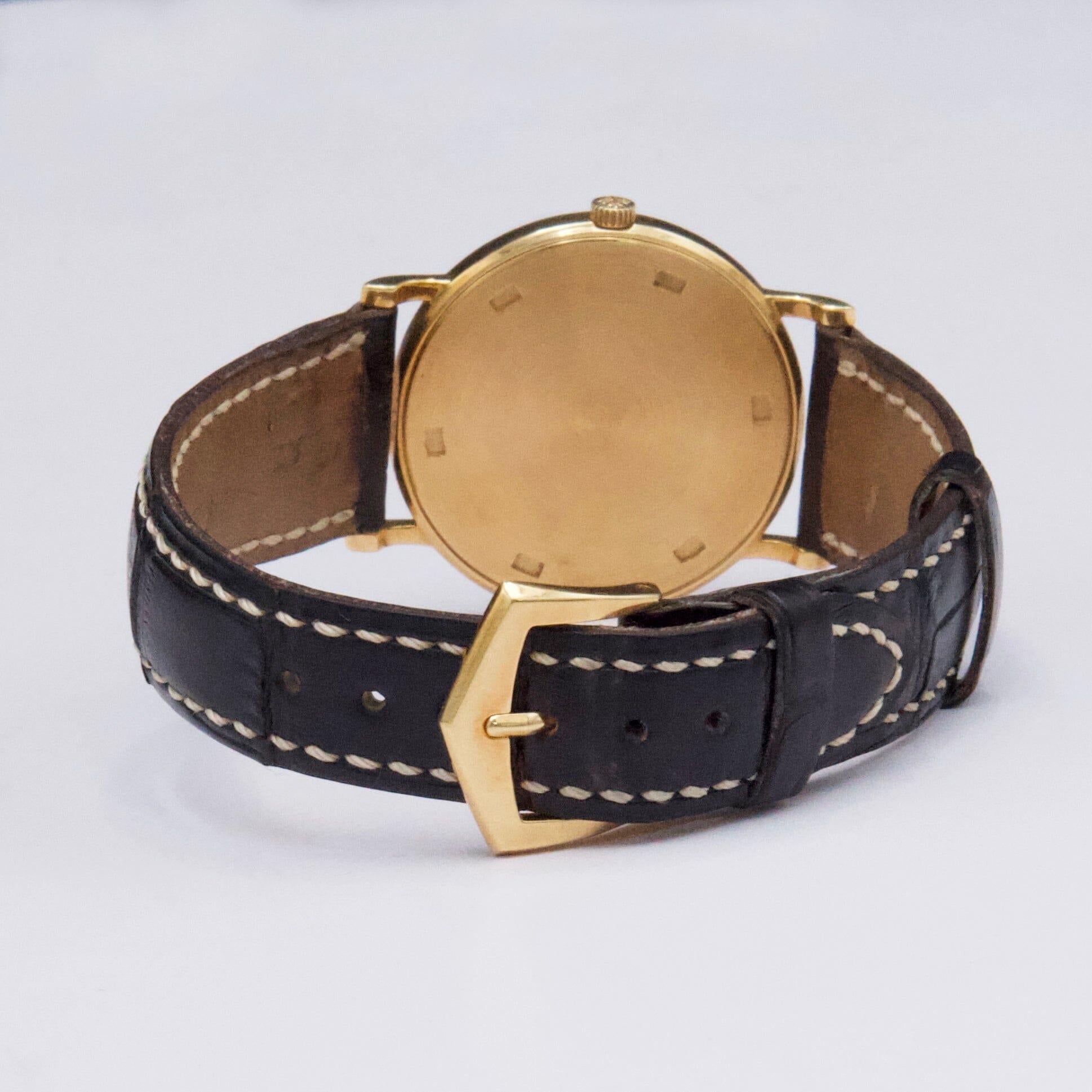 Patek Philippe Calatrava 3520DJ Montre homme cadran blanc avec papiers en vente 2