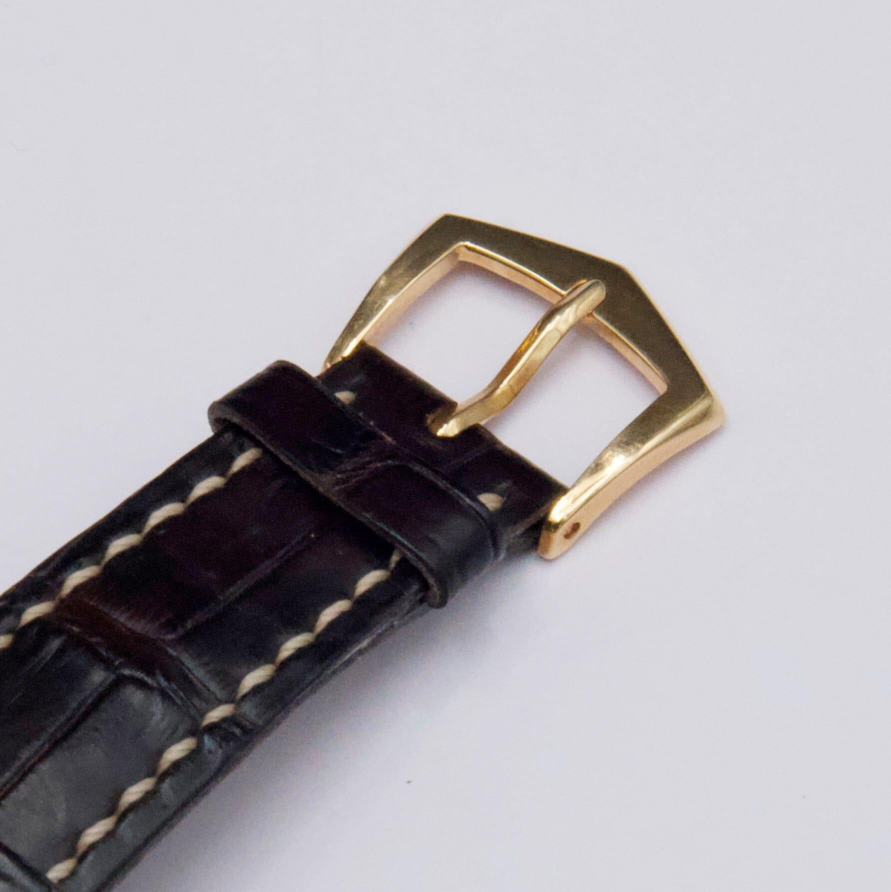 Patek Philippe Calatrava 3520DJ Montre homme cadran blanc avec papiers en vente 4