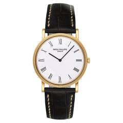 Patek Philippe Calatrava 3520DJ White Dial Mens Watch With Papers
