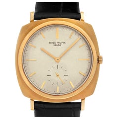 Patek Philippe Calatrava 3525 18 Karat Pearl White Dial Automatic Watch