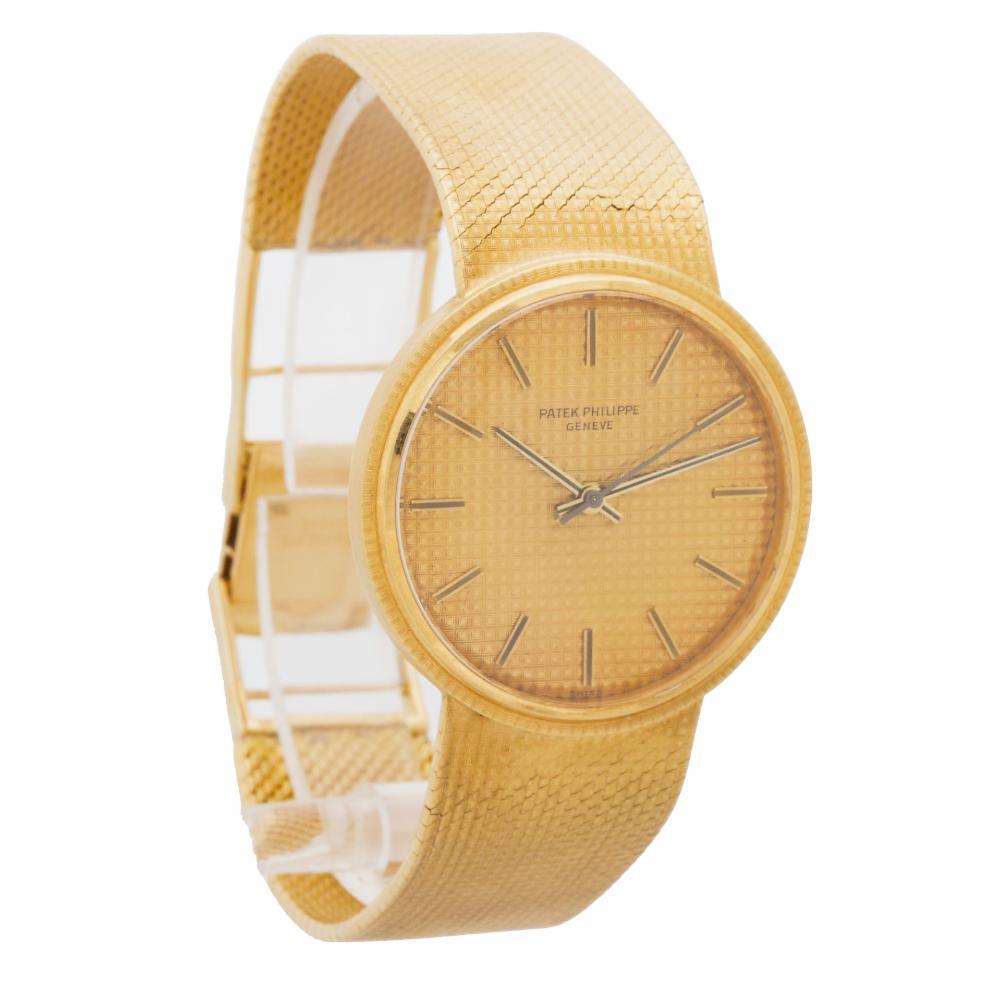 Patek Philippe Calatrava 3563-3:: goldenes Zifferblatt:: zertifiziert und mit Garantie Herren
