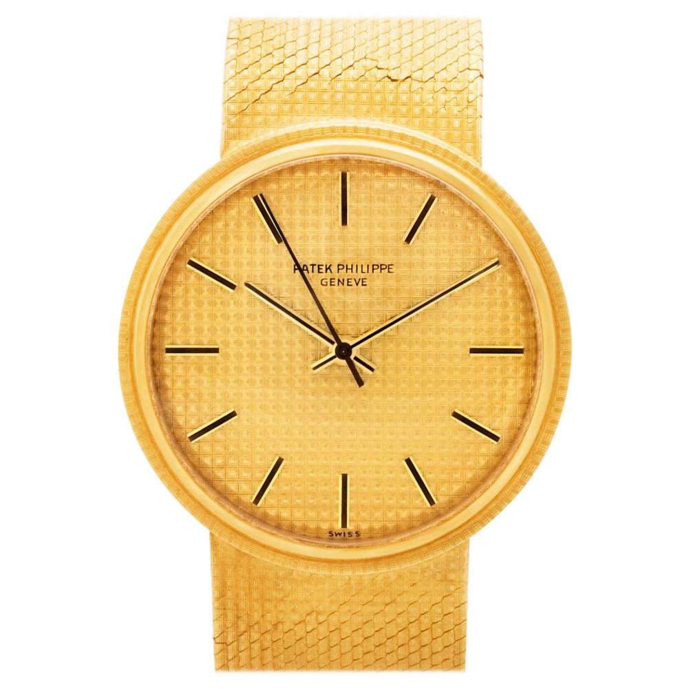 Patek Philippe Calatrava 3563-3:: goldenes Zifferblatt:: zertifiziert und mit Garantie