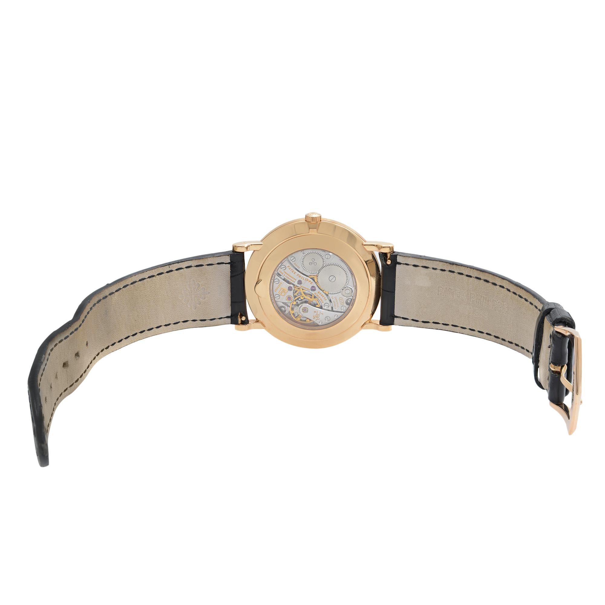 Handgeflügelte Herrenuhr 5119R-001 von Patek Philippe Calatrava aus 18 Karat Roségold 2