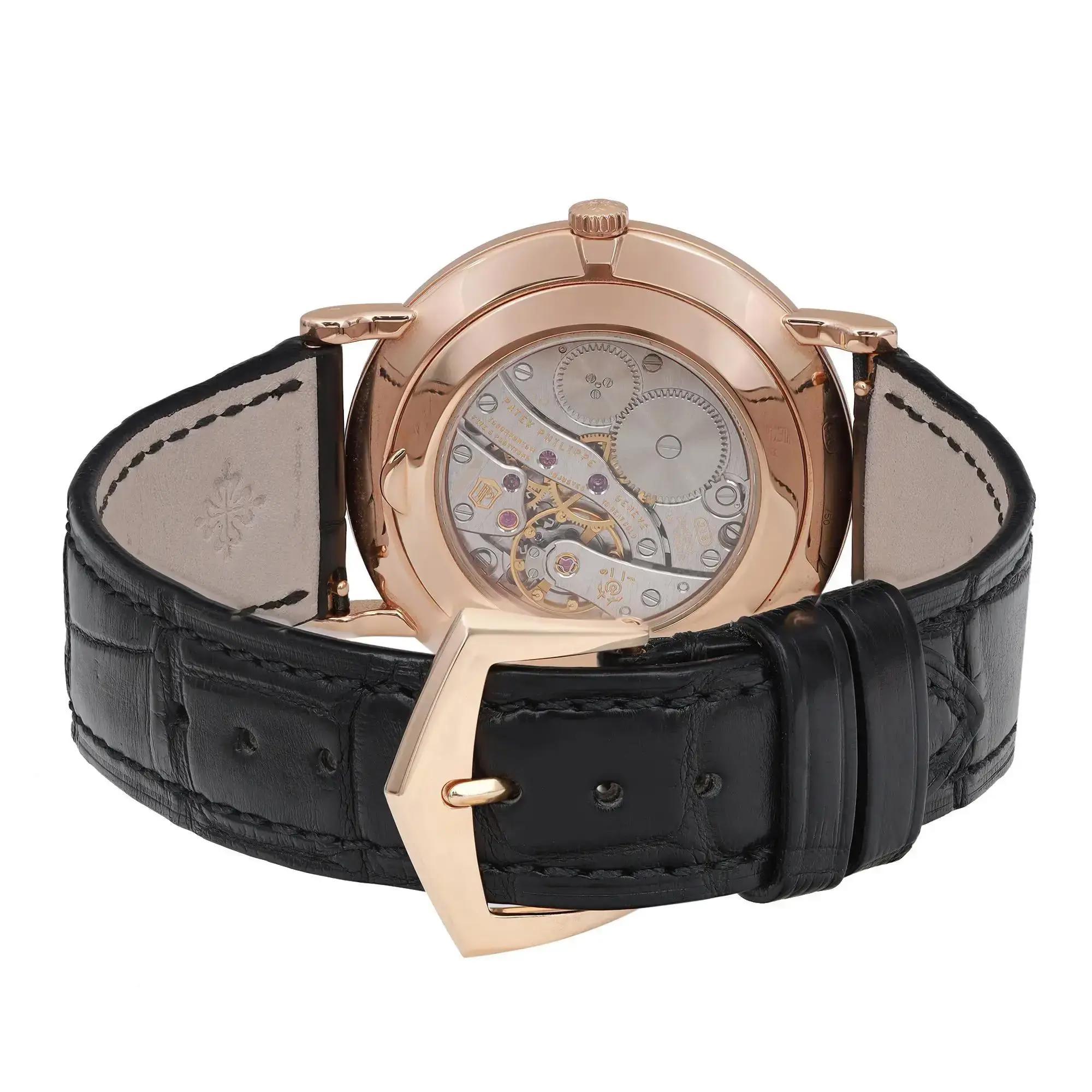 Patek Philippe Calatrava 36mm 18K Rose Gold Hand-Wind Montre Homme 5119R-001 en vente 1