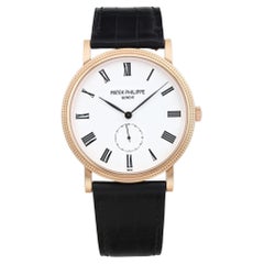 Patek Philippe Calatrava 36mm 18K Rose Gold Hand-Wind Mens Watch 5119R-001