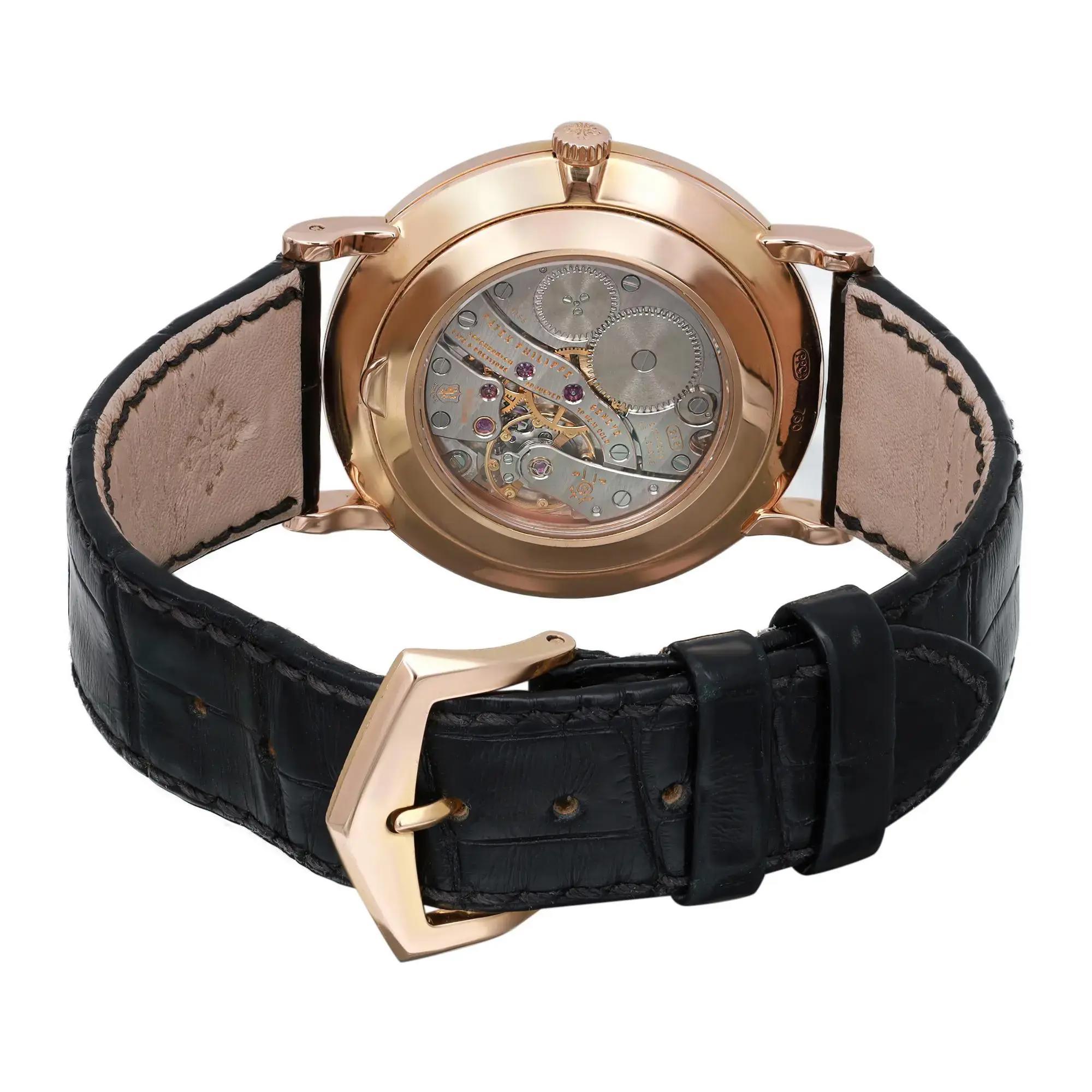 Patek Philippe Calatrava 36mm 18K Rose Gold Mens Hand Wind Watch 5119R-001 For Sale 1