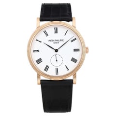 Patek Philippe Calatrava 36mm 18K Rose Gold Mens Hand Wind Watch 5119R-001