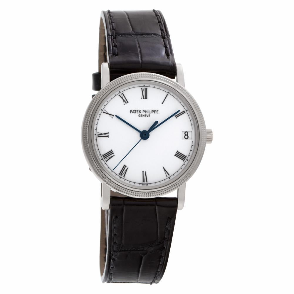 Patek Philippe Calatrava 3802/200G-001:: weißes Zifferblatt:: zertifiziert & Herren