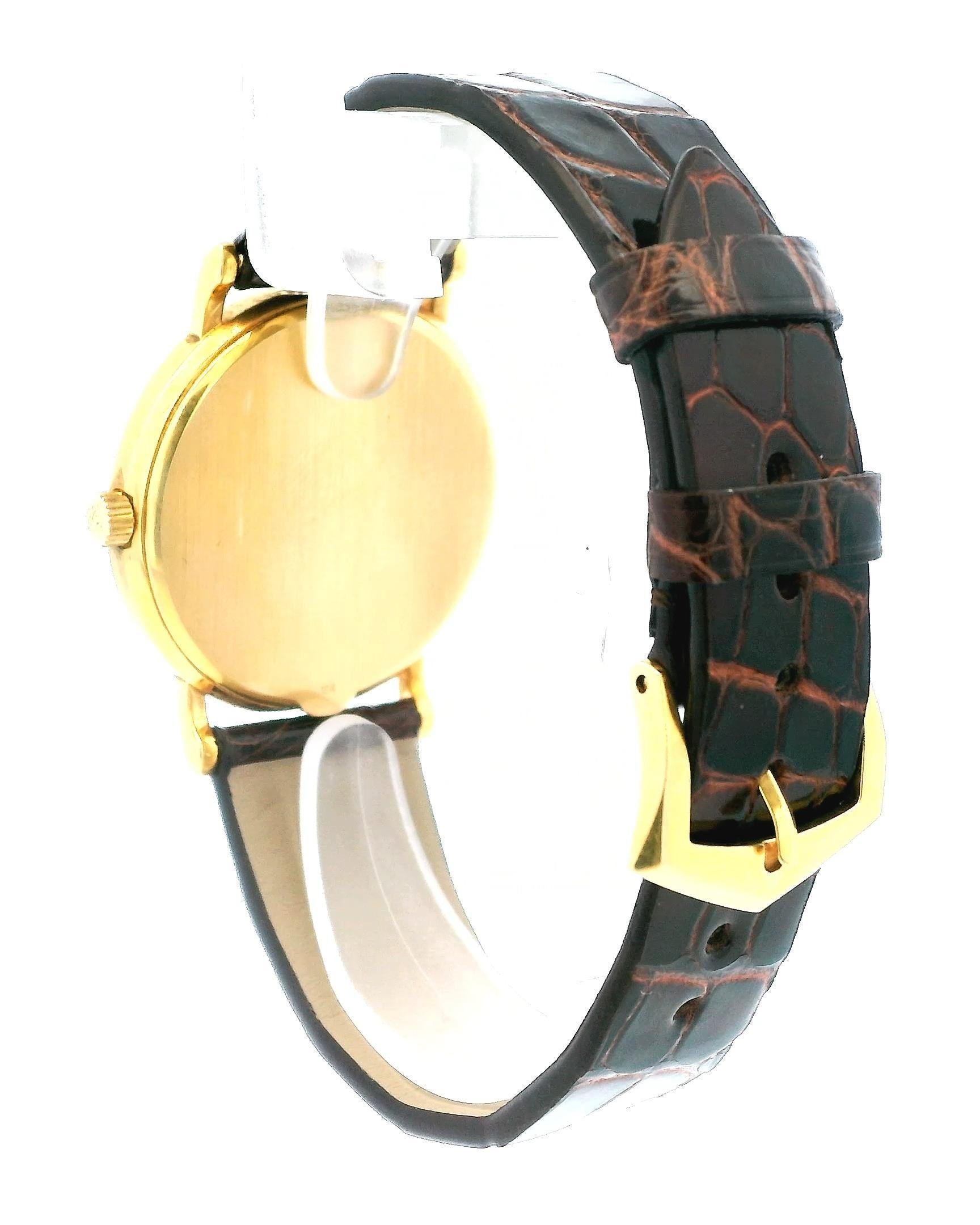 Women's or Men's Patek Philippe Calatrava 3802J 18K Yellow Gold Watch For Sale