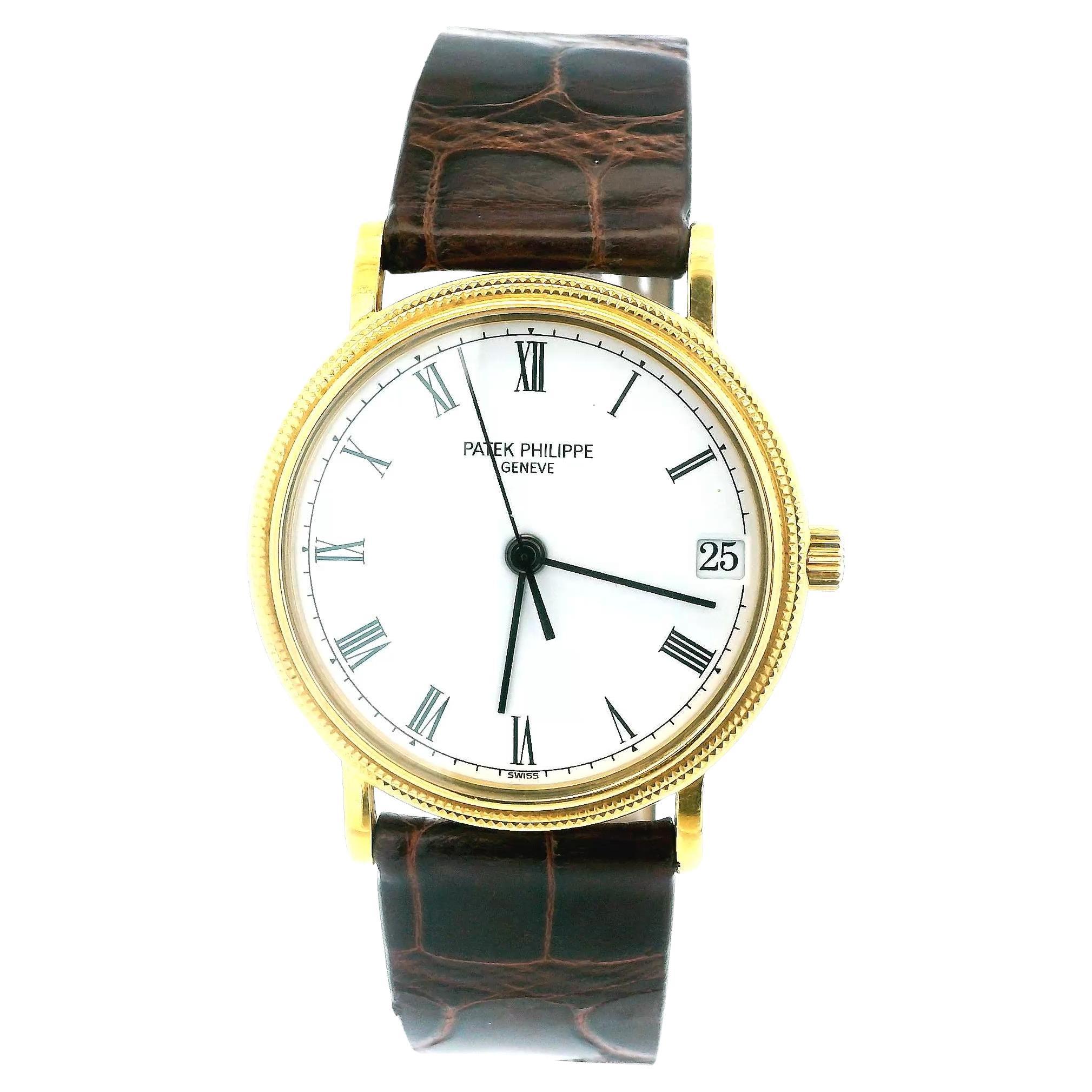 Patek Philippe Calatrava 3802J 18K Yellow Gold Watch