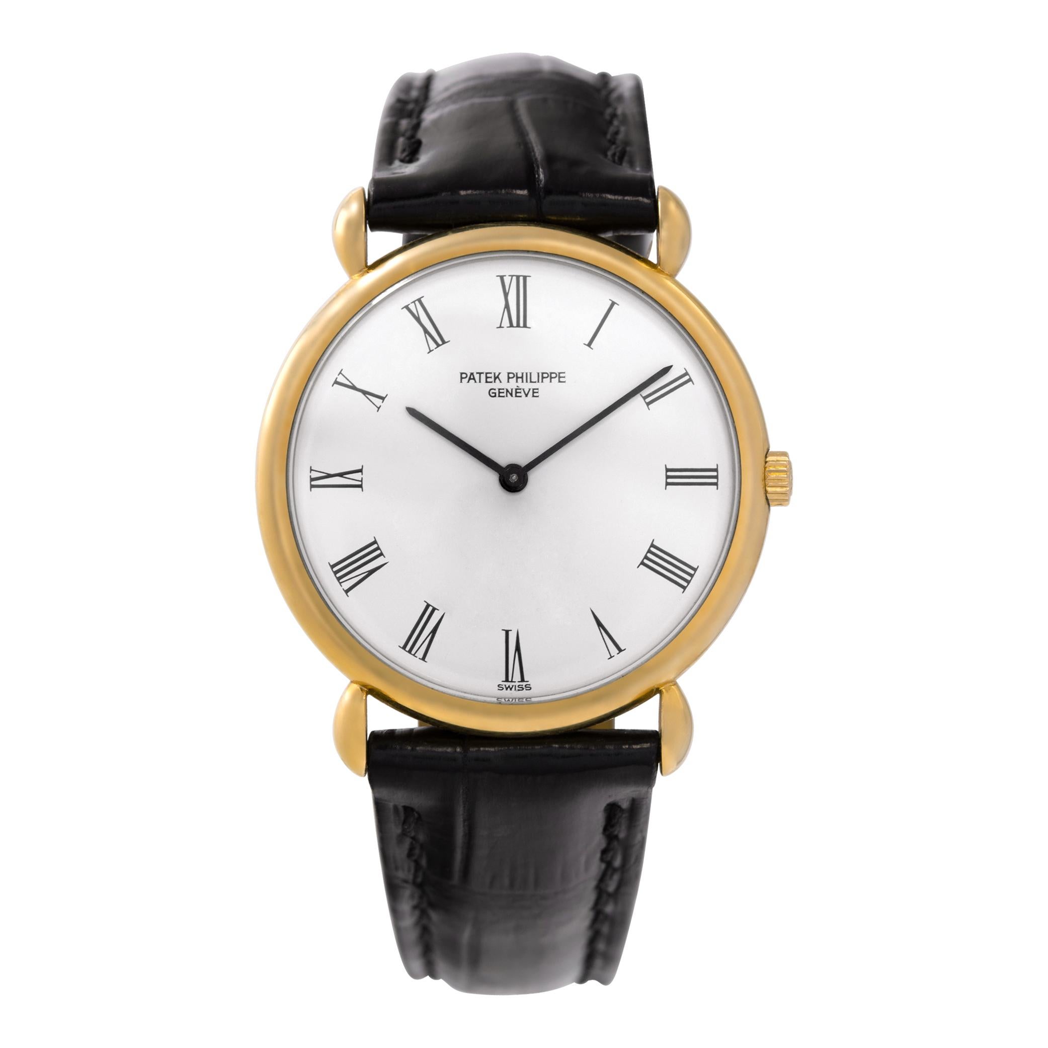 Patek Philippe Calatrava 3820 in yellow gold with a White dial 32mm Manual watch
