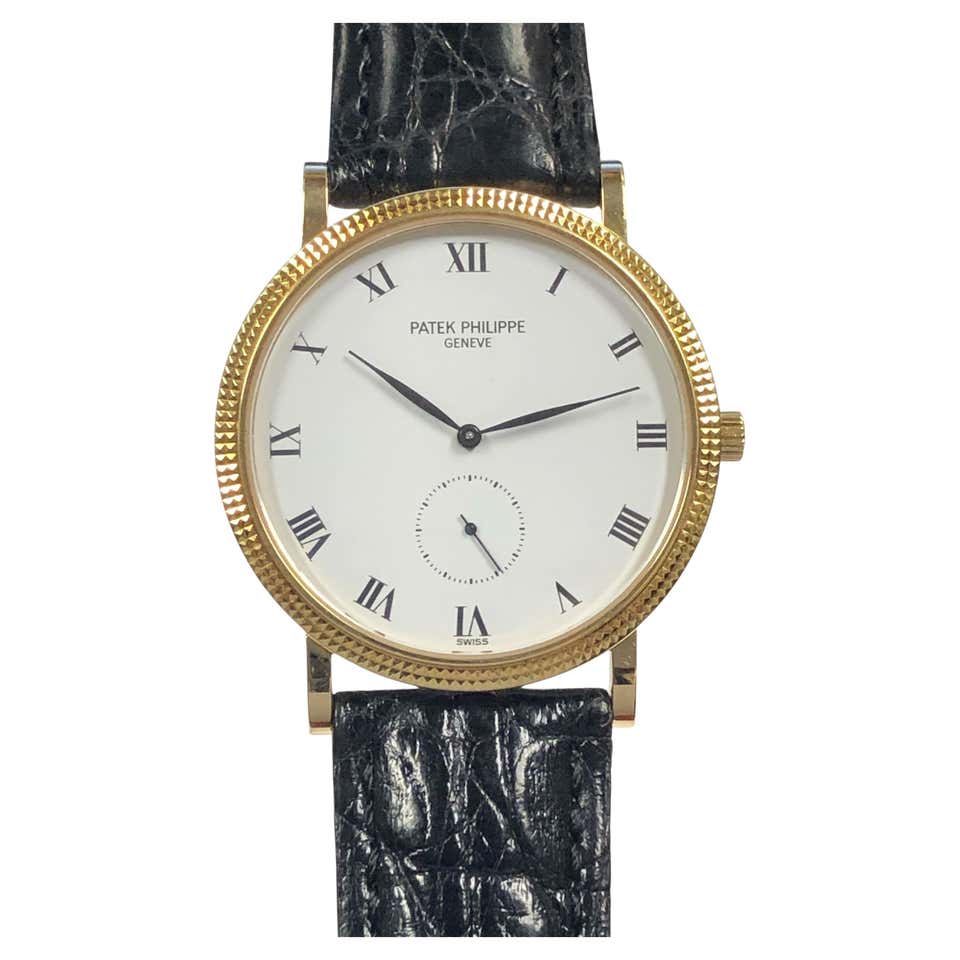 Patek Philippe Ref 96 Calatrava Vintage 1945 Yellow Gold Mechanical ...