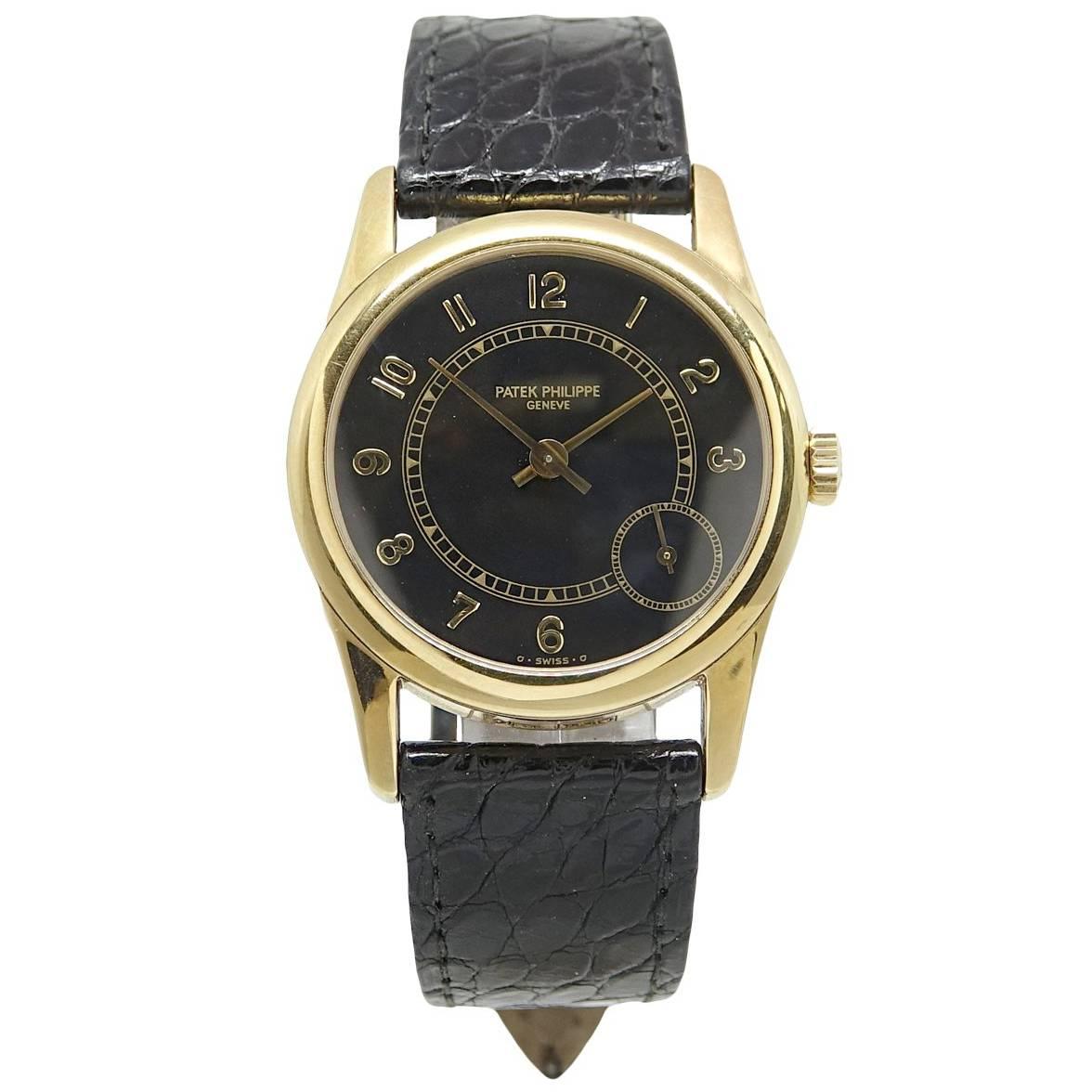 Patek Philippe Calatrava 5000-J Yellow Gold Watch For Sale