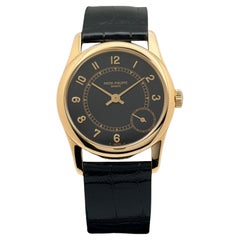 Patek Philippe Calatrava 5000J 33mm Black Dial 18K Yellow Gold