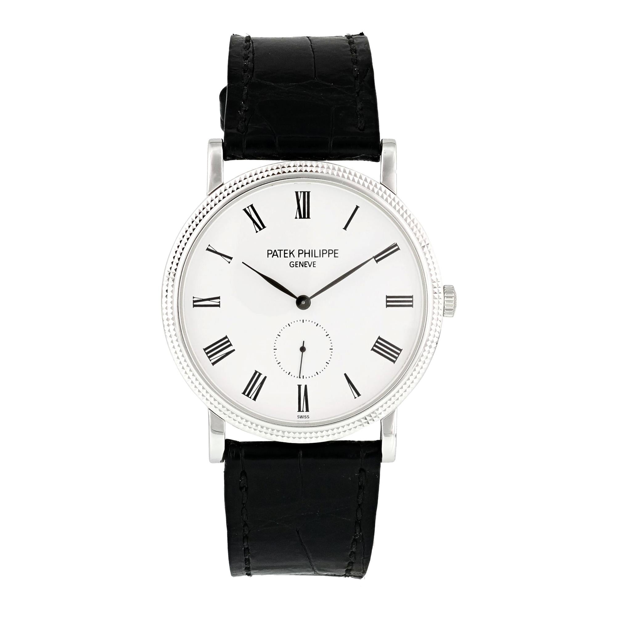 Patek Philippe Calatrava 5119G-001 White Gold Men's Watch For Sale