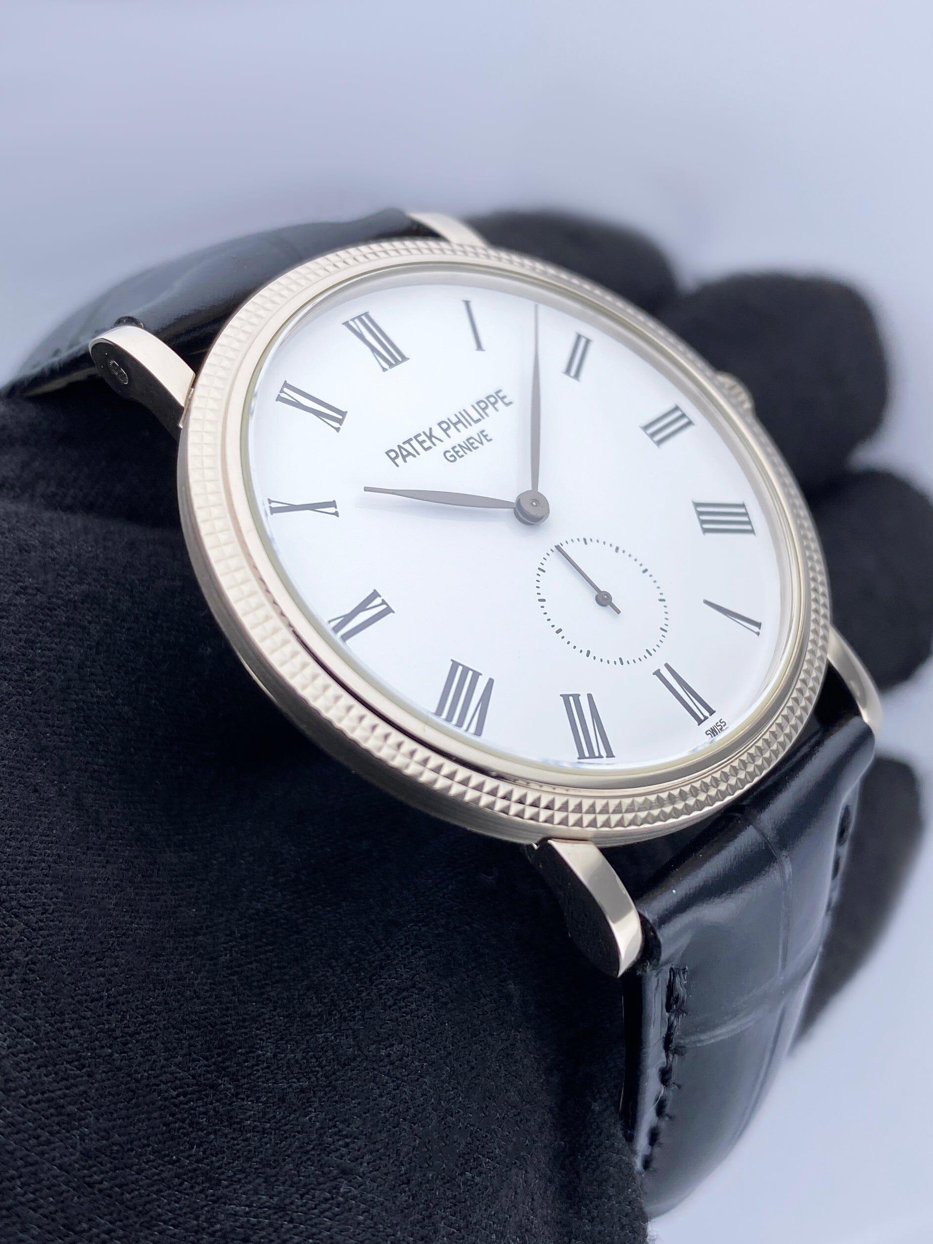 Patek Philippe Calatrava 5119G Herrenuhr mit Papieren im Angebot 1