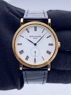 Patek Philippe Calatrava 5119J 18K Yellow Gold Mens Watch With Papers