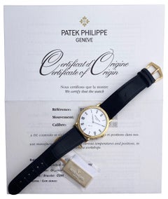 Patek Philippe Calatrava 5119j 18k Yellow Gold Mens Watch with Papers