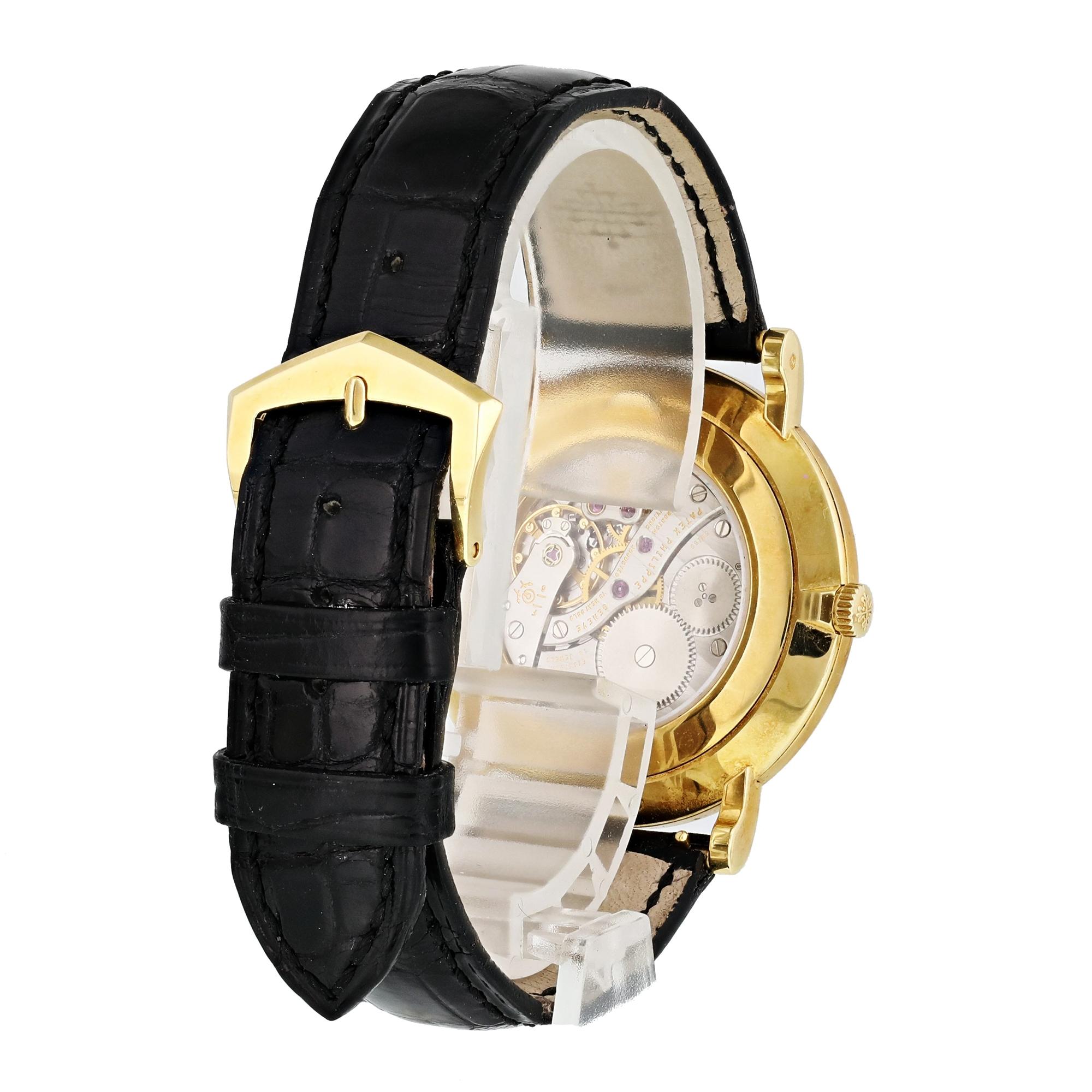 Patek Philippe Calatrava 5119J Tiffany & Co. Dial Yellow Gold Men's Watch For Sale 1