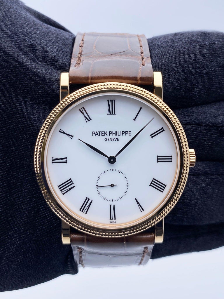Patek Philippe Calatrava 5119R 18k Rose Gold Mens Watch with Papers For ...