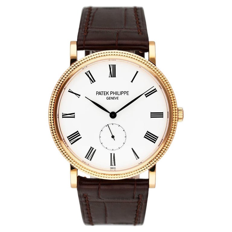 Patek Philippe Calatrava 5119r 18K Rose Gold Mens Watch with Papers For ...