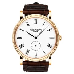 Patek Philippe Calatrava 5119R 18k Rose Gold Mens Watch with Papers