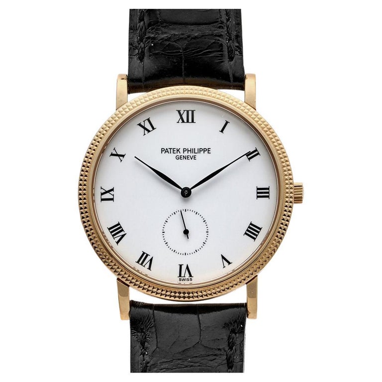 Patek Philippe Calatrava 5120 18k White Dial Automatic Wristwatch For ...