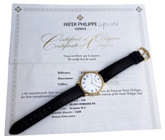 Patek Philippe Calatrava 5120J 18K Yellow Gold Mens Watch Box Papers