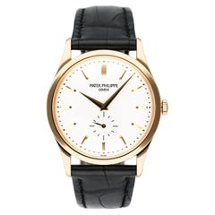 Patek Philippe Calatrava 5196J Yellow Gold Mens Watch Box Papers Patek Philippe Calatrava 5196J Yellow Gold Mens Watch Box Papers