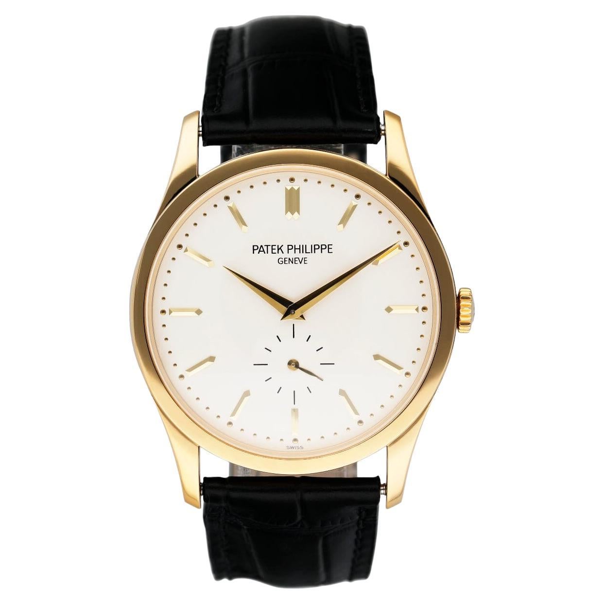 Patek Philippe White Gold Calatrava Wristwatch Ref 5196G For Sale At 