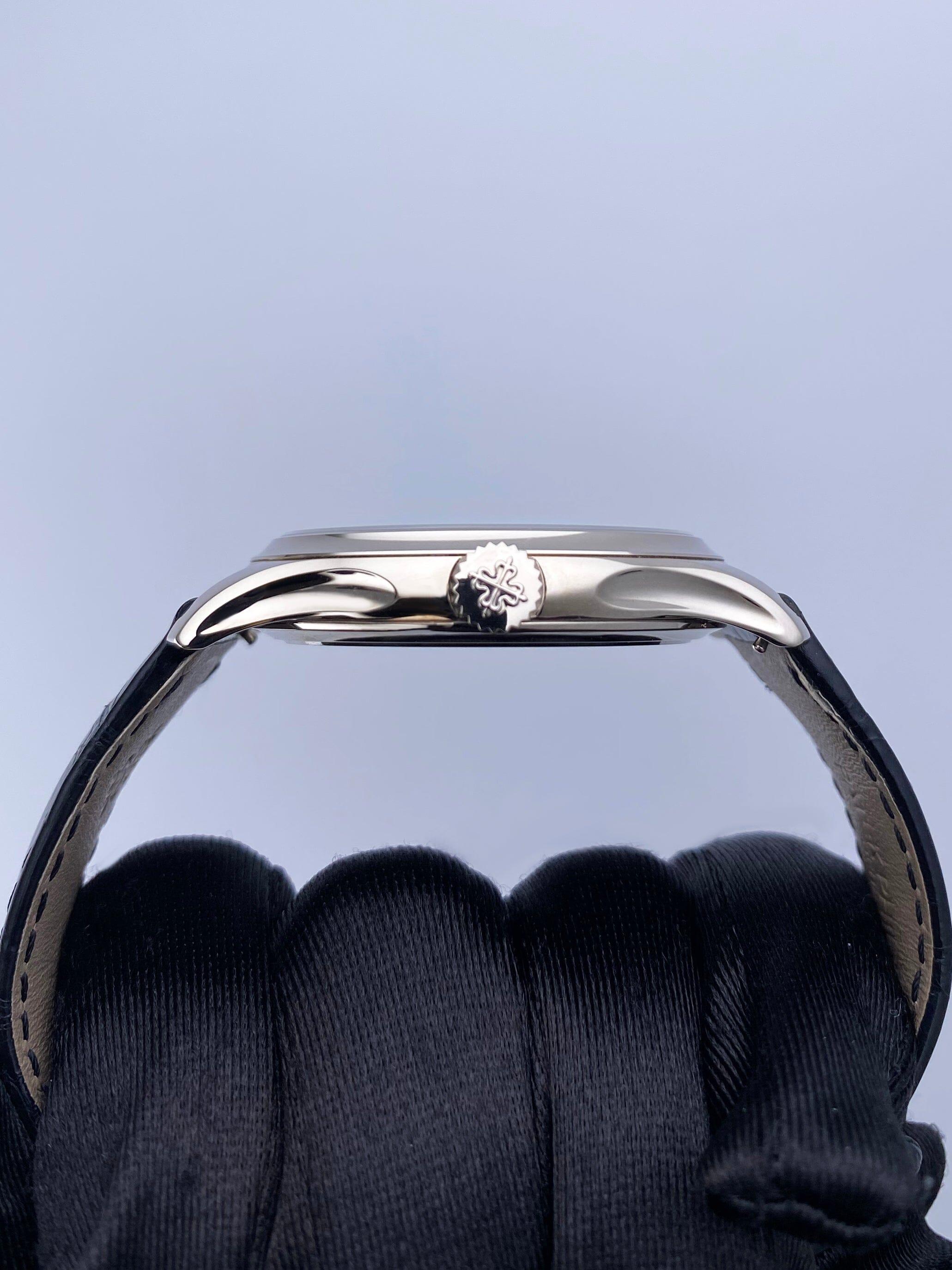 Men's Patek Philippe Calatrava 5227G Black Dial Mens Watch Box Papers For Sale