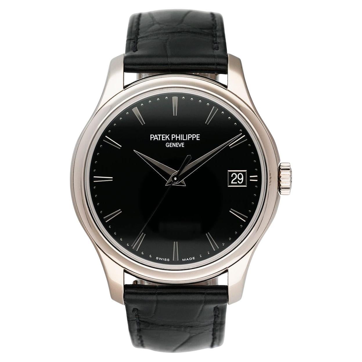 Patek Philippe Calatrava 5227G Black Dial Mens Watch Box Papers For Sale