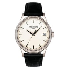 Patek Philippe Calatrava 5227G Ivory Dial 18K White Gold Mens Watch Box Papers Patek Philippe Calatrava 5227G Ivory Dial 18K White Gold Mens Watch Box Papers