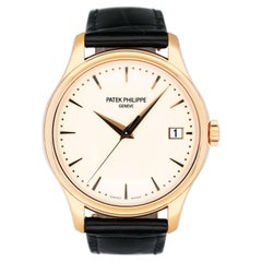 Patek Philippe Calatrava 5227R Ivory Dial 18K Rose Gold Mens Watch Box Papers