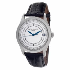 Patek Philippe Calatrava 5296 18 Karat White Gold Silver Dial Automatic Watch
