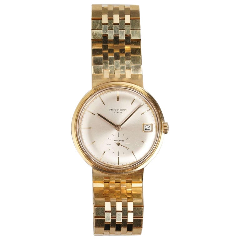 Patek Philippe Calatrava Arte Suizo Signierte Uhr aus 18k Gelbgold