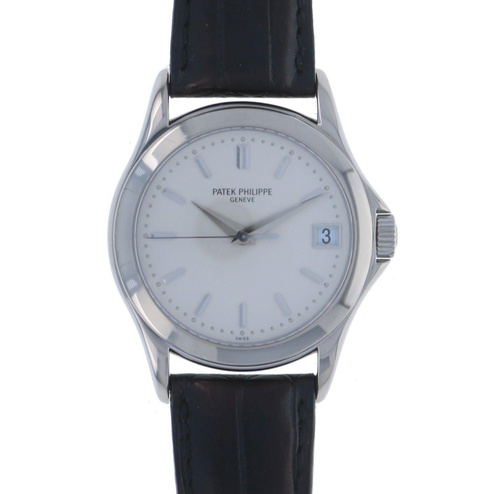 Patek Philippe Calatrava Automatic White Gold Ref. 5107G-001 In Excellent Condition For Sale In Los Angeles, CA