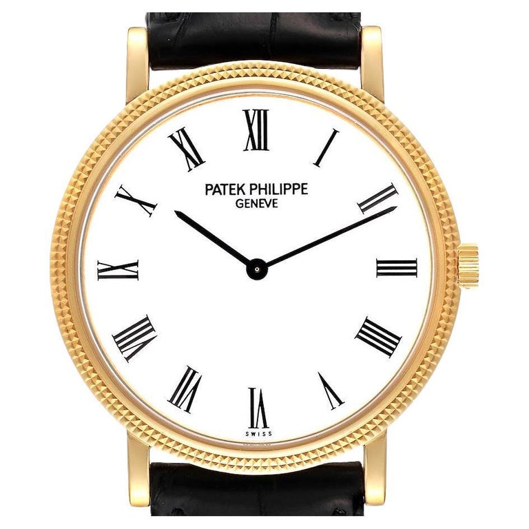 Patek Philippe by Tiffany & Co. Calatrava 18k Men's Watch 3802 - J (or  3802J; 3802/200)