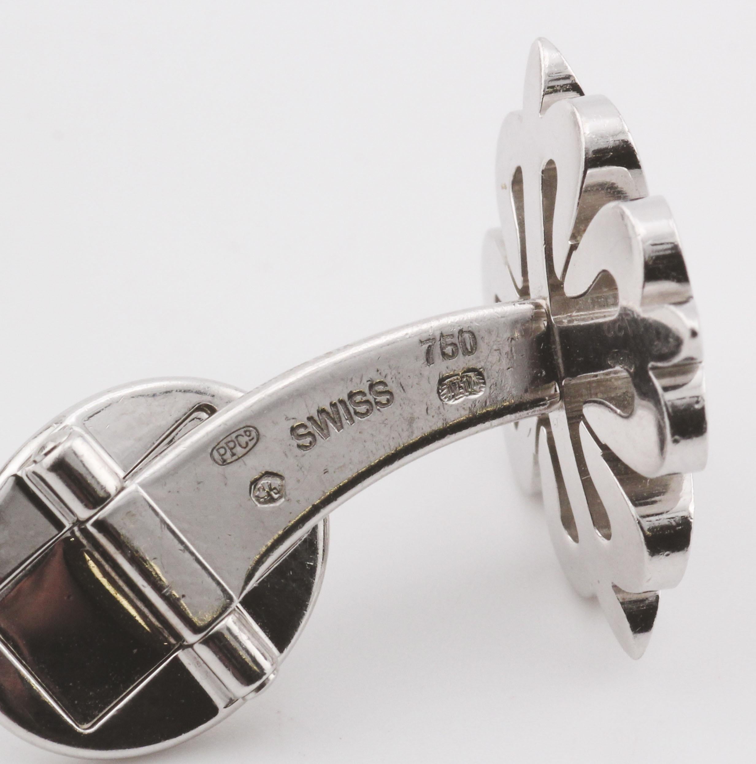 Patek Philippe Calatrava Cross 18K White Gold Cufflinks  2059083GR001 4