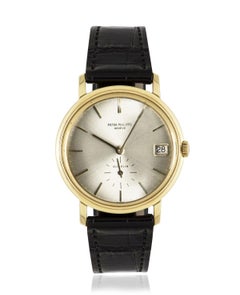 Patek Philippe Calatrava Double Name Gubelin Yellow Gold 3445 Watch