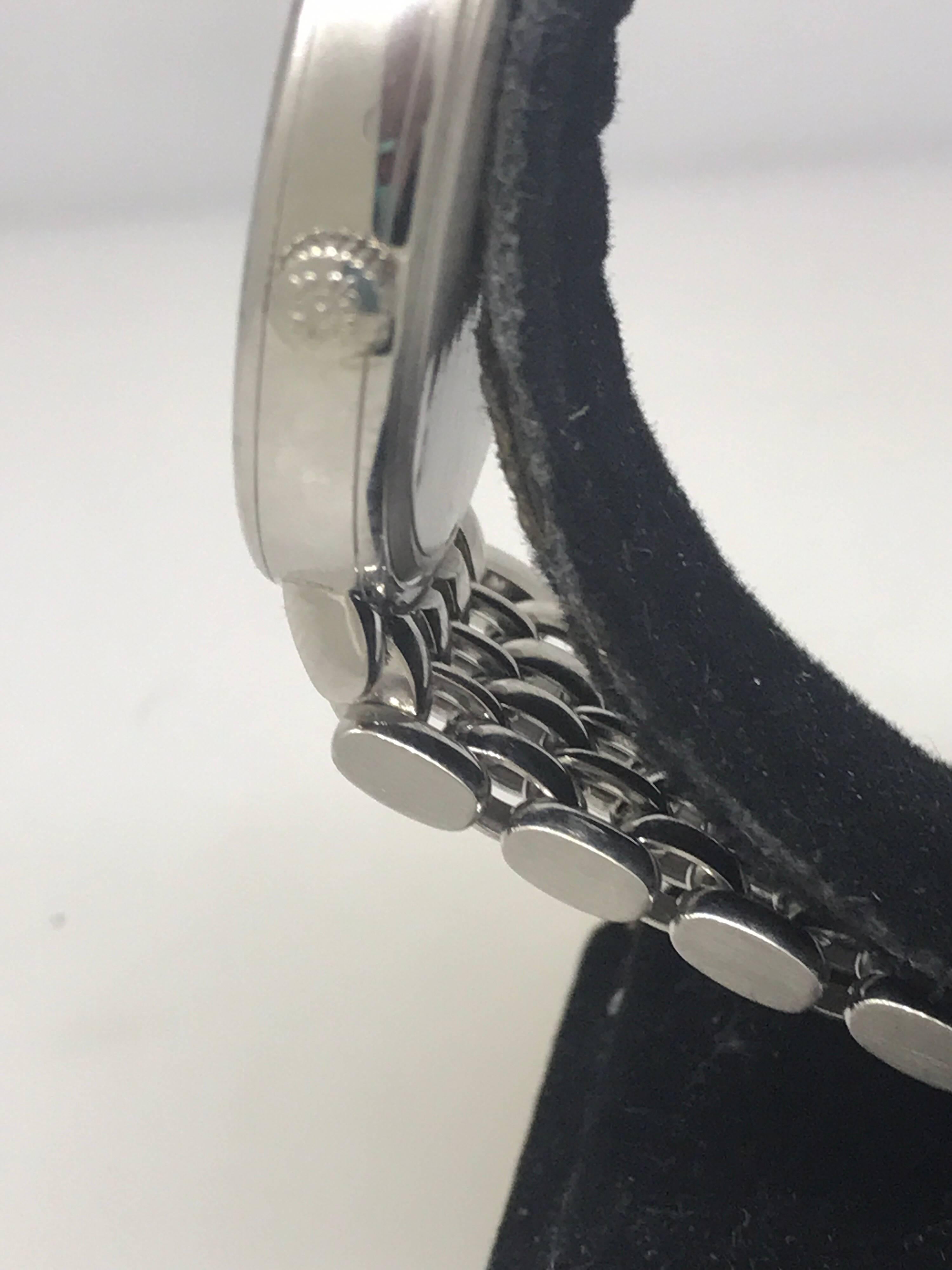 Men's Patek Philippe Calatrava Gold Silver Diamond Dial Bracelet Men’s Watch 3998 For Sale