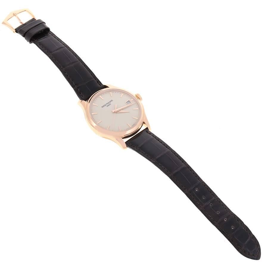 Patek Philippe Calatrava Hunter Case 18k Rose Gold Mens Watch 5227 For Sale 2